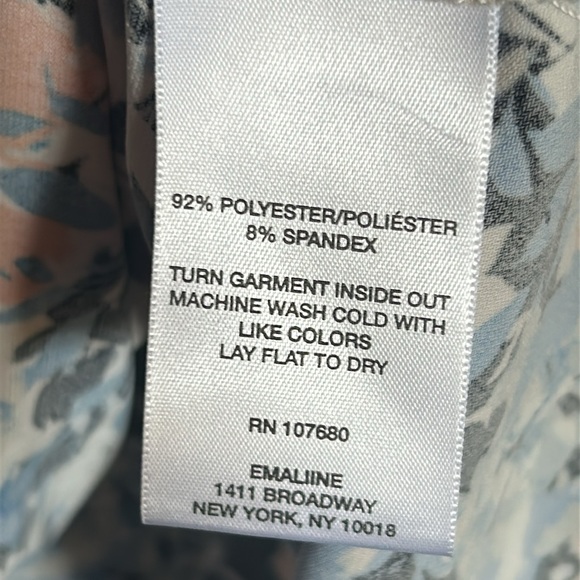 NWT Emaline Jersey knit v neck floral print sleeveless dress size large - Picture 5 of 5